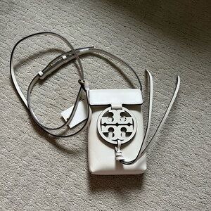Tory Burch White Cross Body Bag